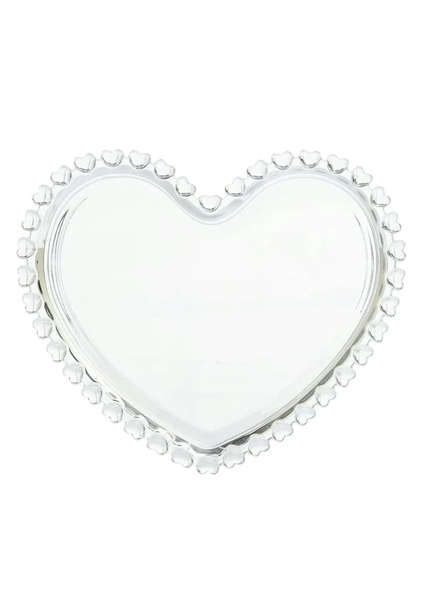 Lar e Lazer - Prato de Sobremesa Coração 1 Peça