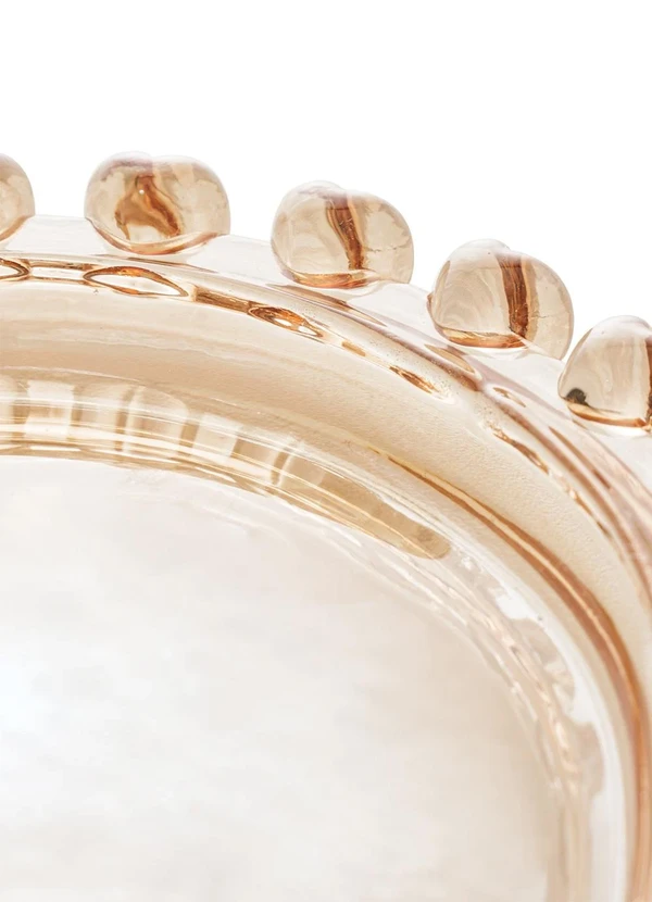 Duralex - Prato de Vidro Coração Âmbar 5