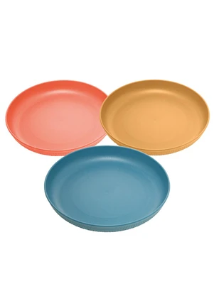 Lar e Lazer - Prato para Sobremesa de Bambu Sortido - LAR E LAZER