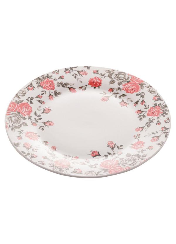 Lar e Lazer - Prato para Sobremesa de Porcelana Rosa