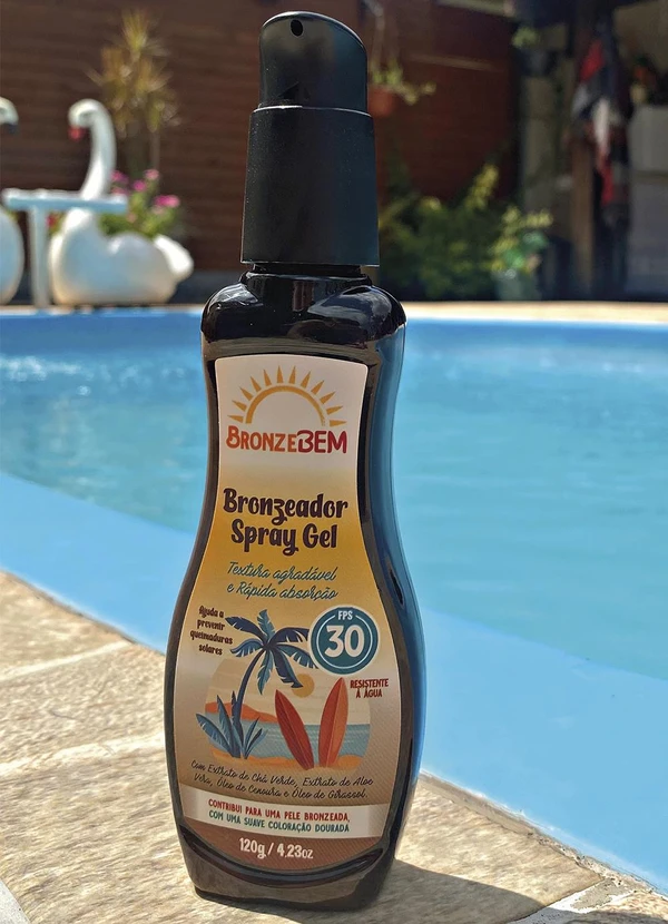 Lar e Lazer - Bronzeador Spray Gel 120g Fps30