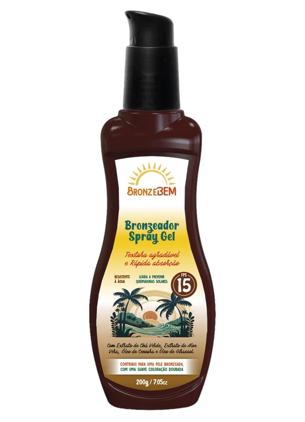 Lar e Lazer - Bronzeador Spray Gel 200g Fps15