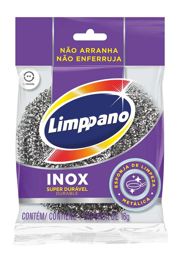 Lar e Lazer - Esponja de Limpeza Aço Inox