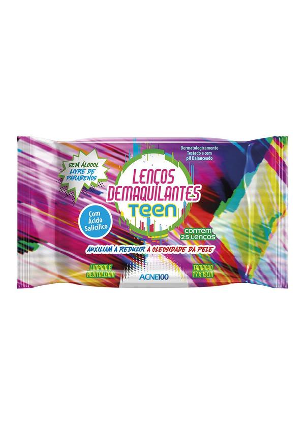 Lar e Lazer - Lenços Demaquilantes Teen - 25un