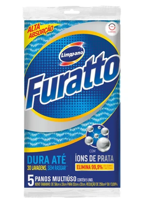 Lar e Lazer - Pano Multiuso Azul 5 Peças - LAR E LAZER