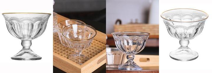 Ta�a de Sobremesa Com Fio de Ouro 180 Ml