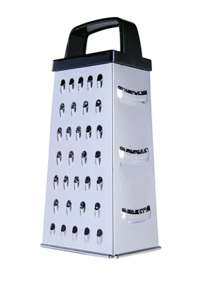 Lar e Lazer - Ralador de Alimentos Preto 4 Faces - LAR E LAZER