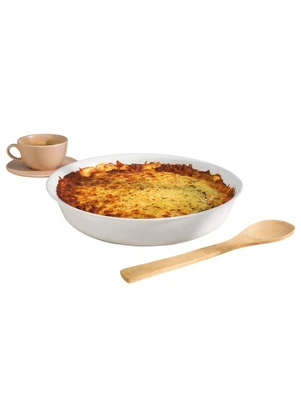 Nadir - Assadeira Redonda Opaline Vidro - NADIR