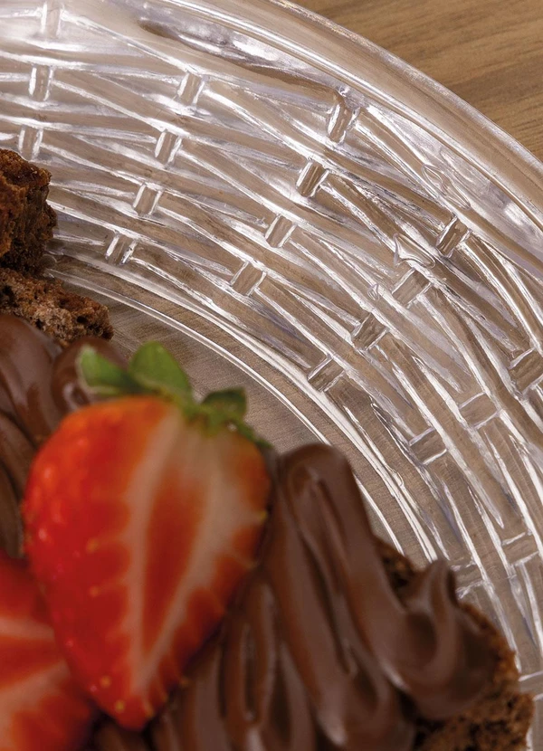 Lar e Lazer - Bandeja Oval Trançada Em Acrílico 2