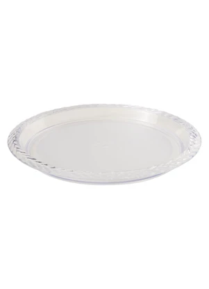 Lar e Lazer - Bandeja Redonda Trançada Acrílico - LAR E LAZER