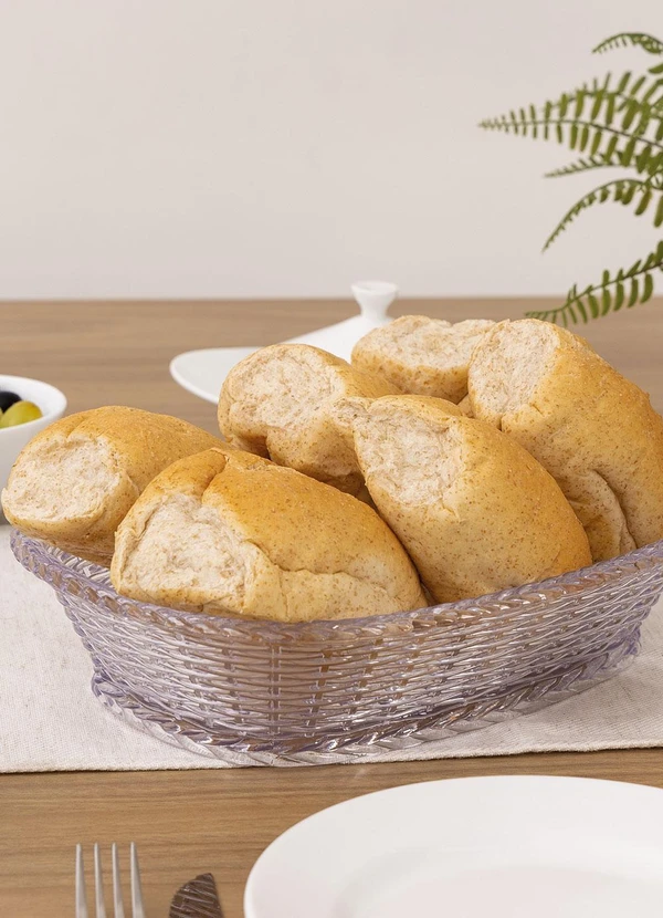 Lar e Lazer - Porta Pão Oval Traçado Em Acrílico 2