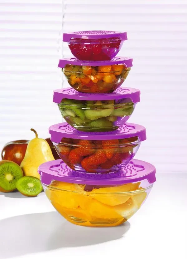 Mundo Lar - Kit Tigelas Roxo 5 Peças 1