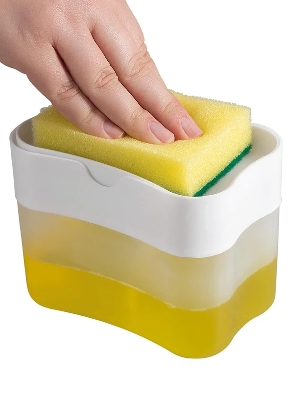 Lar e Lazer - Dispenser 2 em 1 com Esponja 2 Peças