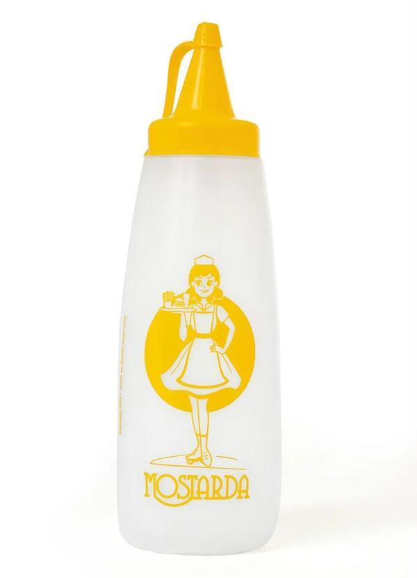 Lar e Lazer - Bisnaga Mostarda Transparente 350 Ml