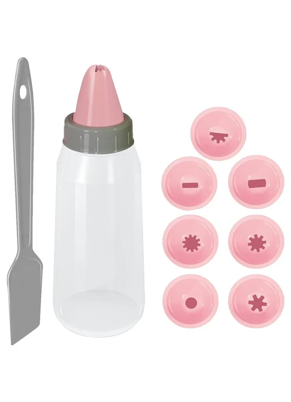 Lar e Lazer - Decorador de Bolo Rosa 8 Bicos 1