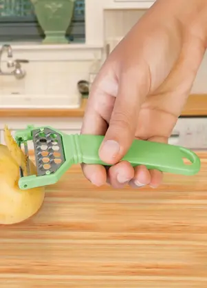 Mundo Lar - Descascador de Legumes Plástico 1 Peça - MUNDO LAR