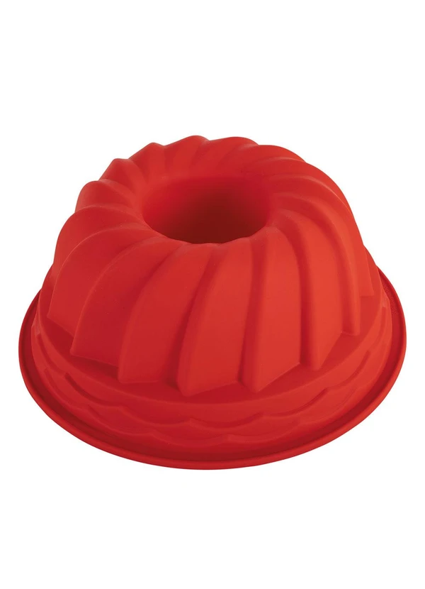 Mundo Lar - Forma de Silicone para Bolo Médio Vermelho 4