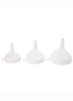 Lar e Lazer - Kit 3 Funil Premium Branco - LAR E LAZER