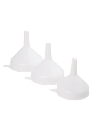 Lar e Lazer - Kit 3 Funil Premium Branco - LAR E LAZER