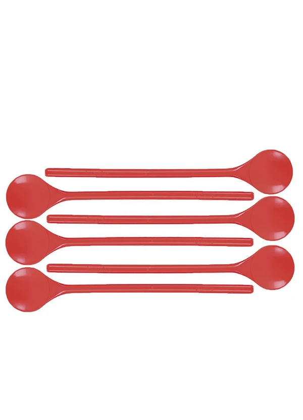 Lar e Lazer - Kit 6 Colheres Cabo Longo Sortido