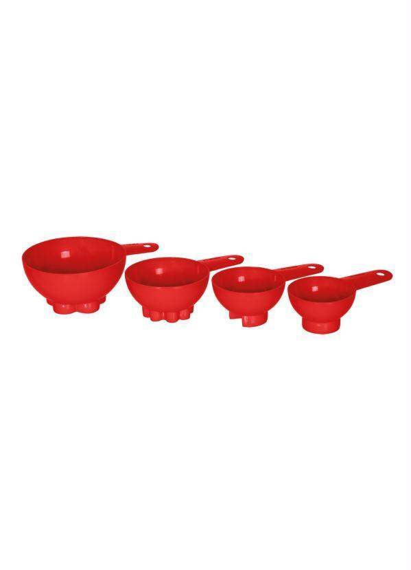 Lar e Lazer - Kit Colheres 2 em 1 Vermelho