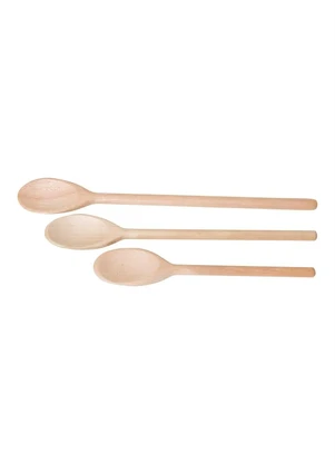 Lar e Lazer - Kit Colheres Madeira 3 Peças - LAR E LAZER