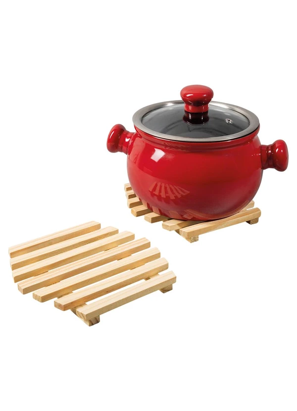 Lar e Lazer - Kit Descanso de Panela Sextavado 2 Peças