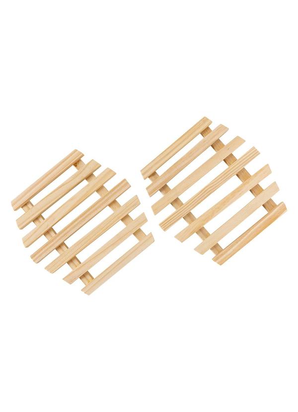 Lar e Lazer - Kit Descanso de Panela Sextavado 2 Peças 2