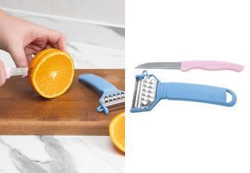 Kit Descascador e Faca Sortido 2 Pe�as