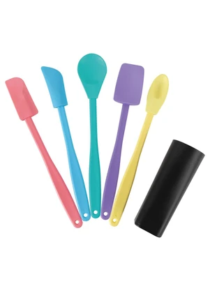 Lar e Lazer - Kit Espátula com Copo 6 Peças - LAR E LAZER