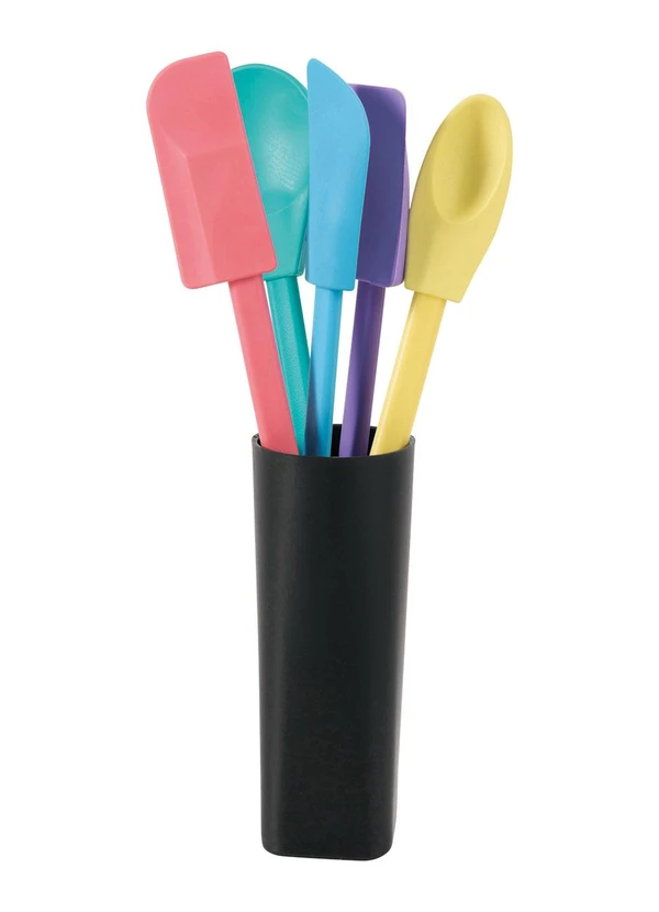 Lar e Lazer - Kit Espátula com Copo 6 Peças