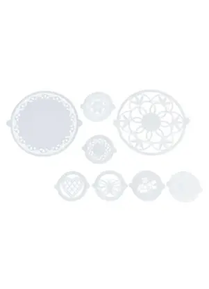 Mundo Lar - Kit Estêncil para Bolo 8 Peças - MUNDO LAR