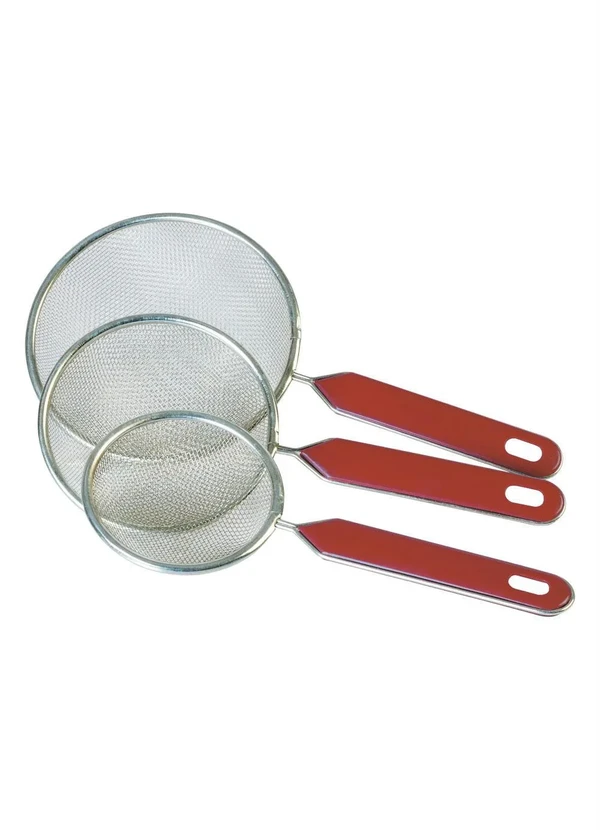 Mundo Lar - Kit Peneiras Em Metal 3 Peças