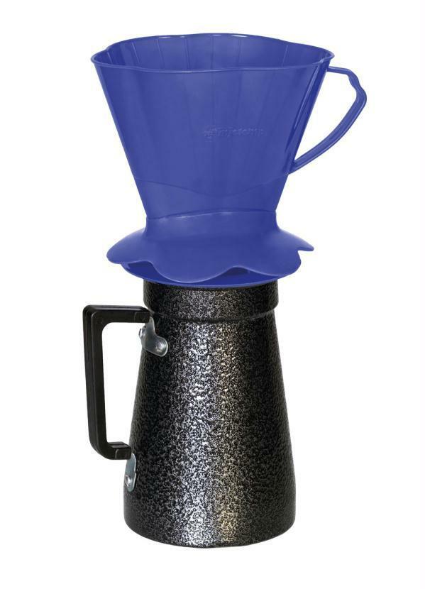 Lar e Lazer - Kit Porta Filtro de Café e Funil Azul