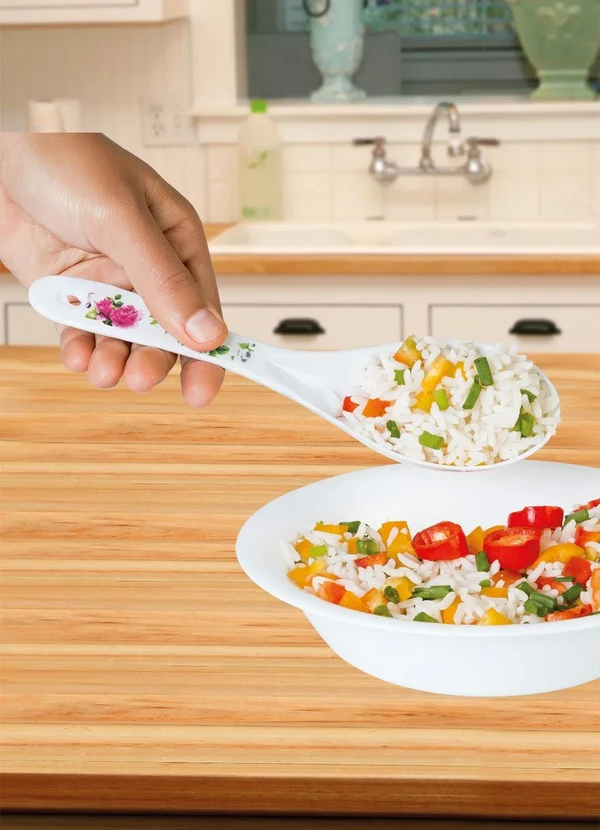 Mundo Lar - Kit Talheres Melamina Floral 3 Peças 2