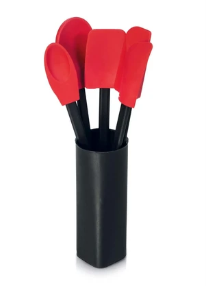 Lar e Lazer - Kit Utensílios de Cozinha Vermelho 6 Peças - LAR E LAZER