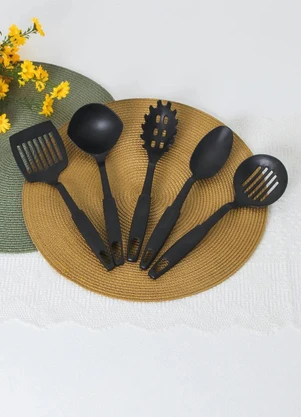 Mundo Lar - Kit Utensilios Nylon 5 Peças - MUNDO LAR