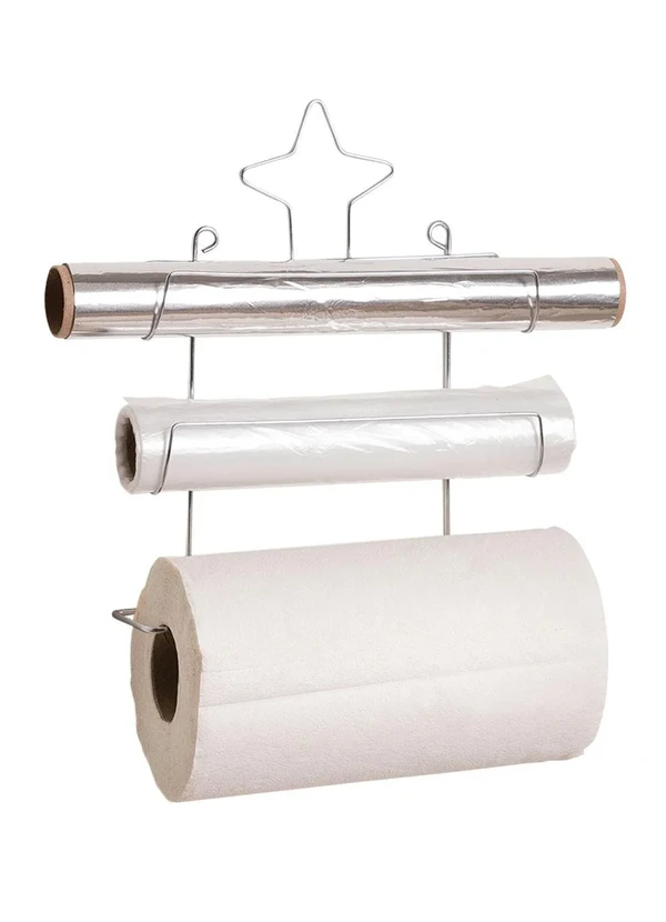 Lar e Lazer - Porta Rolos Estrela 3 em 1 Aramado 1 Peça 2