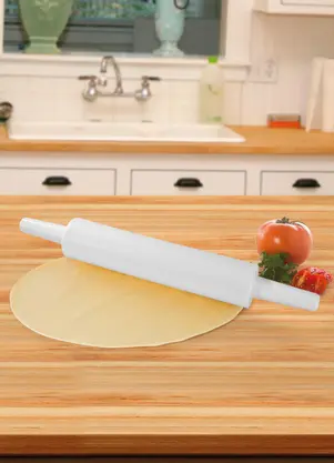 Lar e Lazer - Rolo para Massa Móvel Branco 37 cm - LAR E LAZER