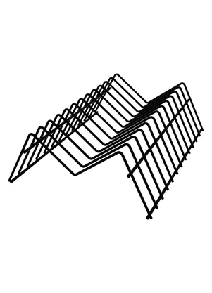 Lar e Lazer - Suporte para Pratos Elegance Preto 1 Peça - LAR E LAZER