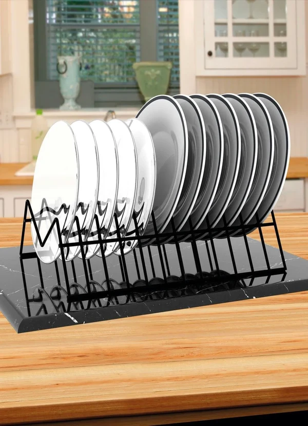 Lar e Lazer - Suporte para Pratos Elegance Preto 1 Peça 2